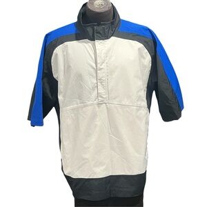 Men’s FootJoy DryJoys short sleeve 1/4 zip golf windbreaker XL